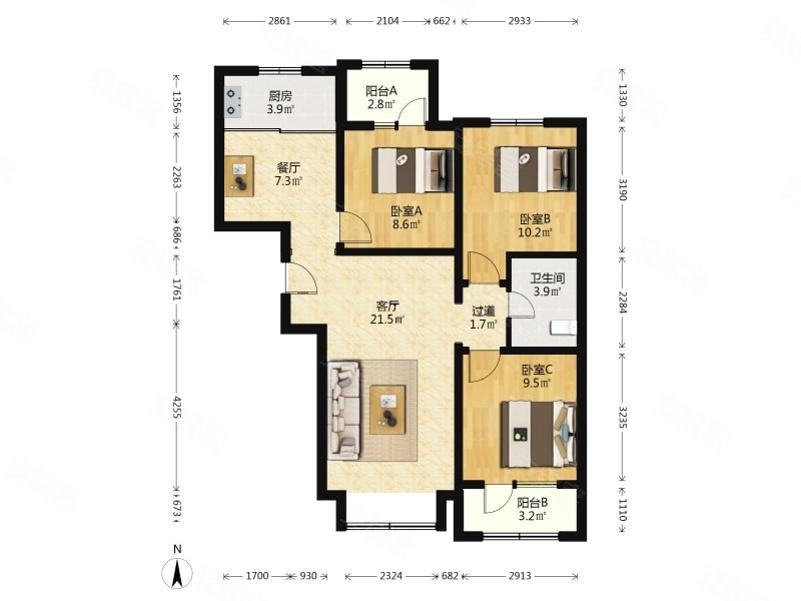 东关商圈北京怡园小区环境好人车分流还能商量看房方便