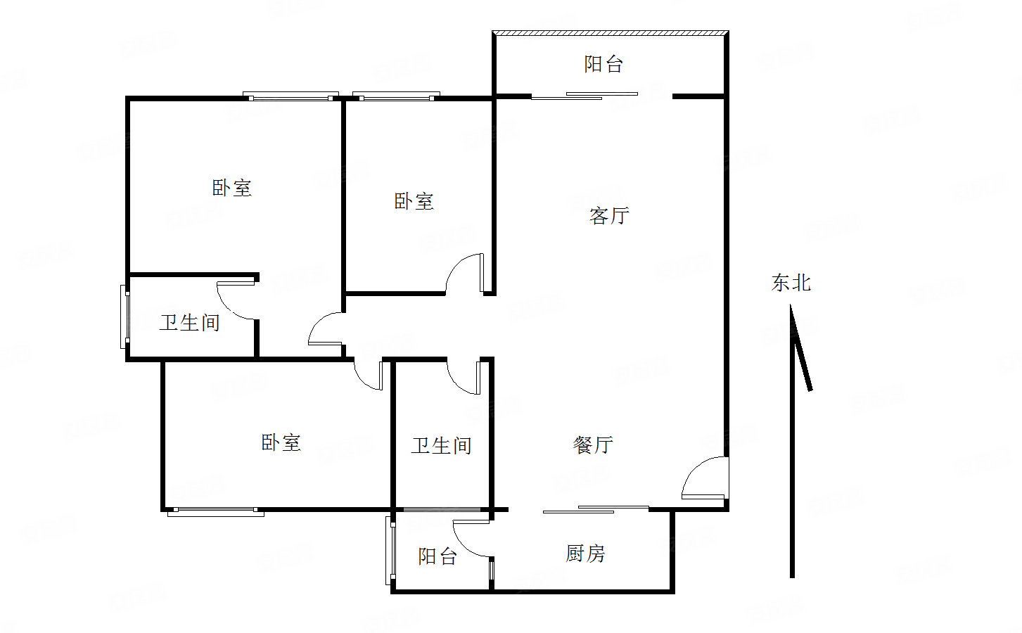 恒福新城大三房带主套业主诚心出售