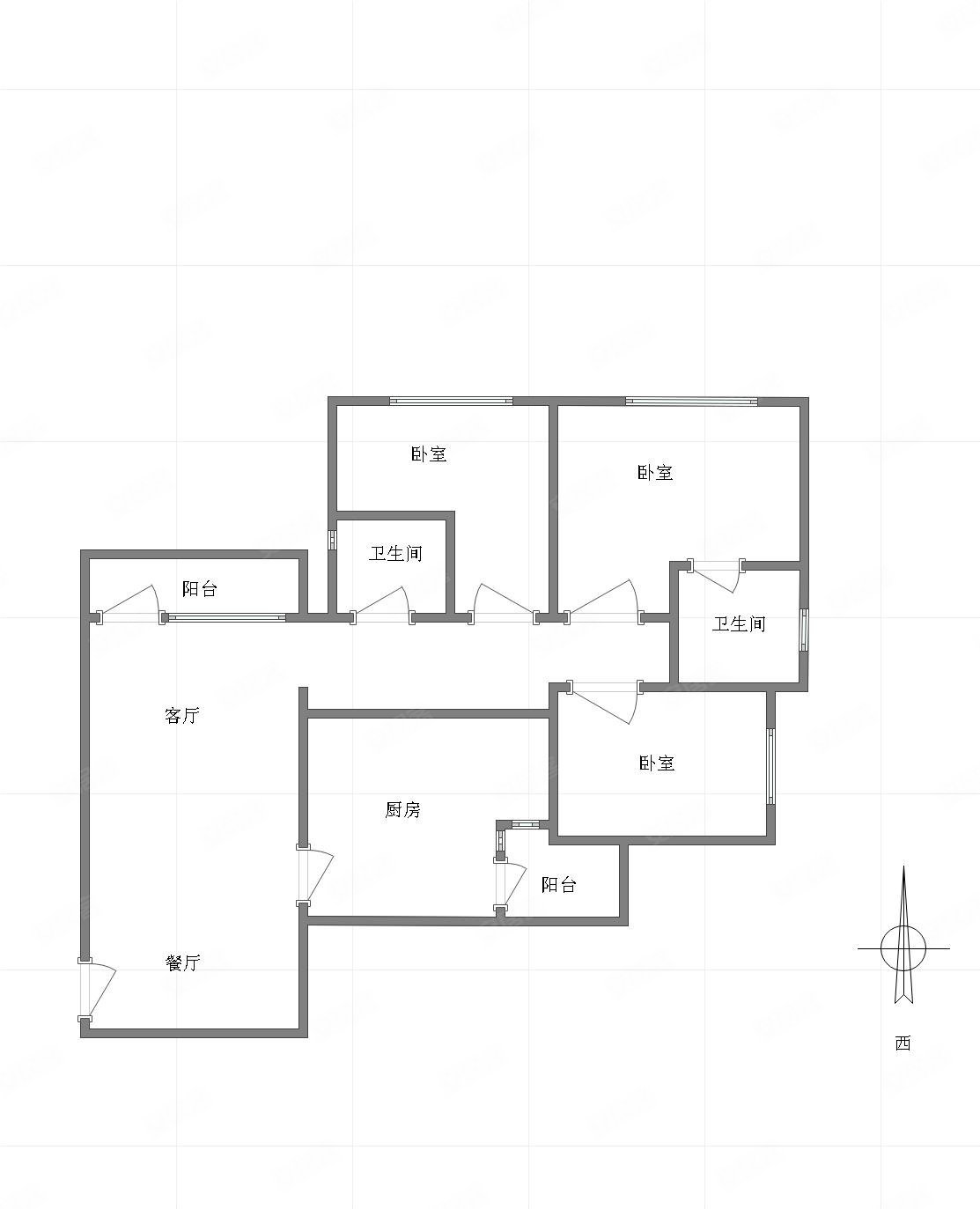 和黄御峰(三期)3室2厅2卫107㎡西115万