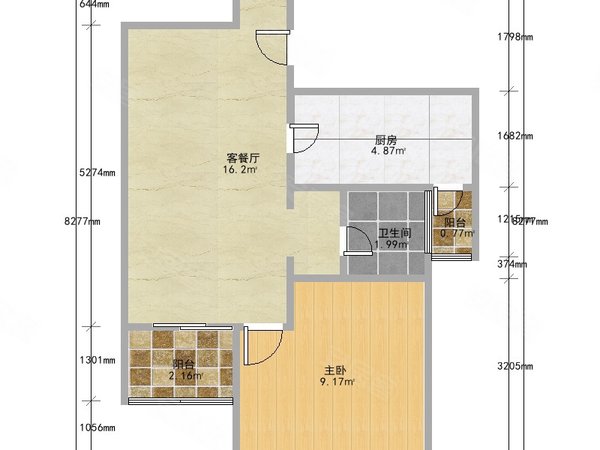 上海浦东临港新城宜浩欧景宜浩欧景电梯高层一居室 白天采光好 家电