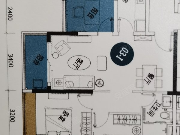 珠海高新区唐家湾格力海岸(五期)格力海岸(五期) 3室2厅1卫 精装修 87