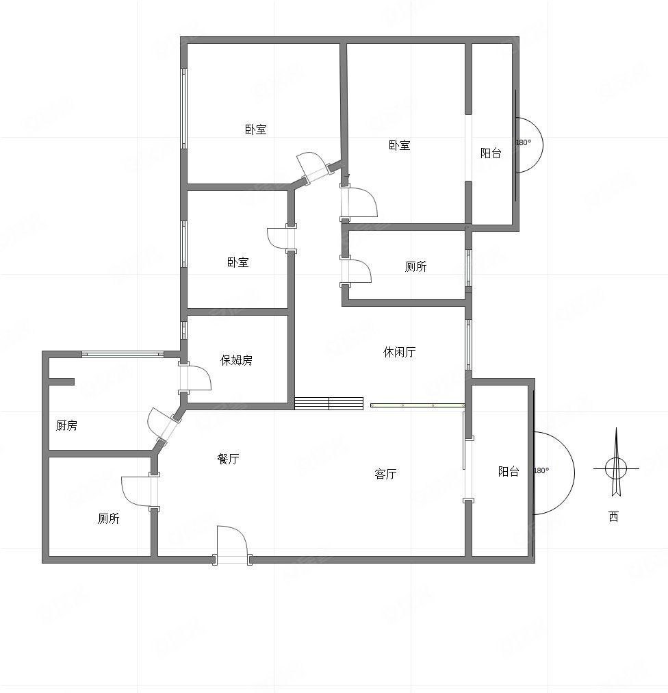 朵力名都4室2厅2卫157㎡南北110万