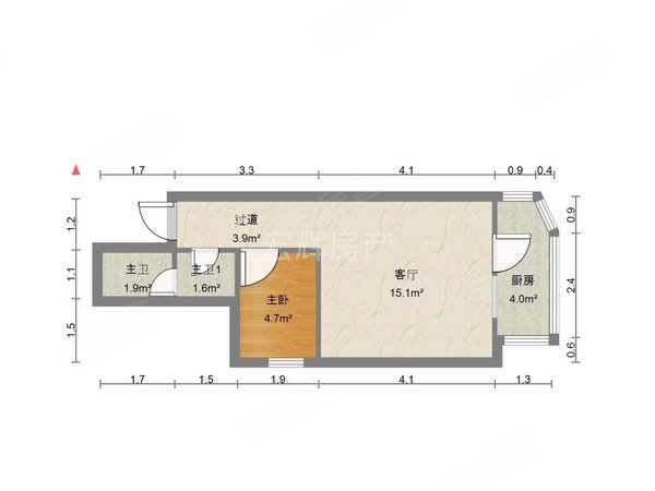 兰州城关东岗飞天家园A区(南区)城关拱星墩地铁口飞天家园A区(南区)1室1厅采光好可随时看房出租房源真实图片