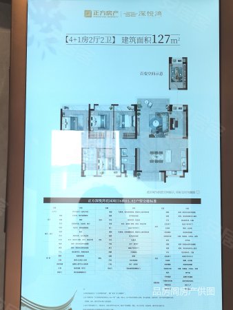 华润置地广场5室2厅2卫127㎡南北295万