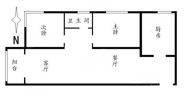 召里家园2室1厅1卫73㎡南北192万