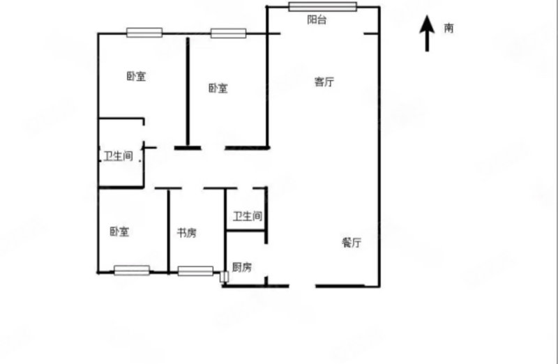 蓝博湾4室2厅2卫124㎡南北78万