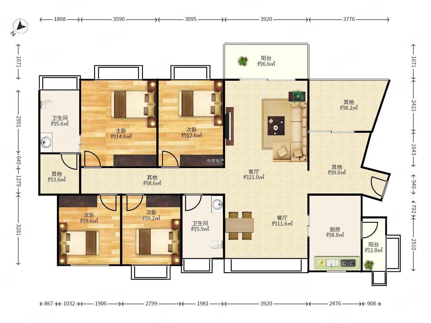 半岛城邦3期,半岛城邦(三期)二手房,0万,4室2厅,2卫,165