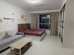 梁山城区梁山市区出租龙城广场征信楼龙城公寓一室一厅一厨一卫家具家电齐全可短租出租房源真实图片