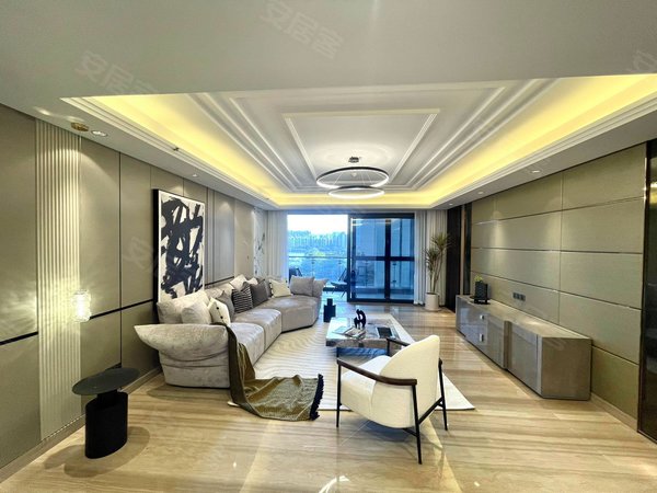 租金可谈 豪宅大平层望江望花园 全新意式装修宽敞大客厅出租房源真实