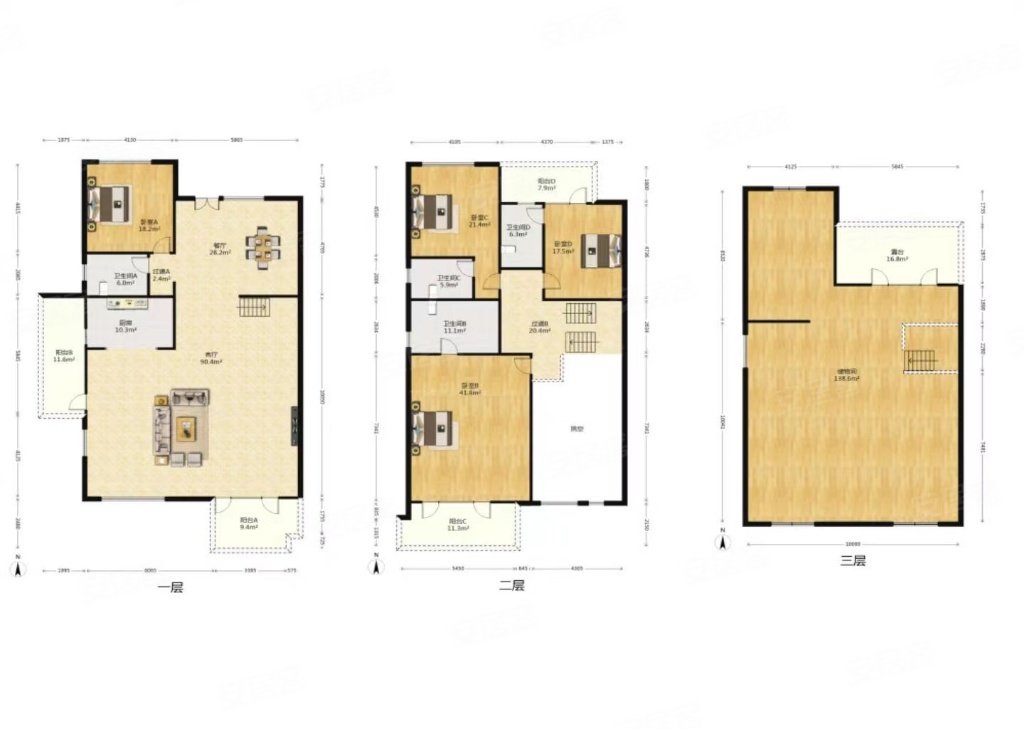 华侨城108坊37550平4室3厅4卫