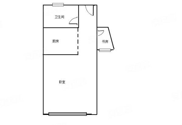 康衢小区1室1厅1卫38.32㎡南北298万