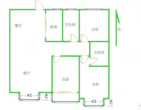 银河御府二手房,120万,3室2厅,2卫,130平米-邯郸安居客