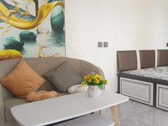 朝阳双塔大润发新市政府附近，万国码头，精装客卧一体电梯公寓，可短租出租房源真实图片