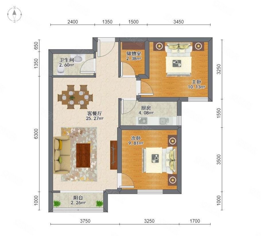 必看好房大方居全南户型中高层采光好商品房看房方便