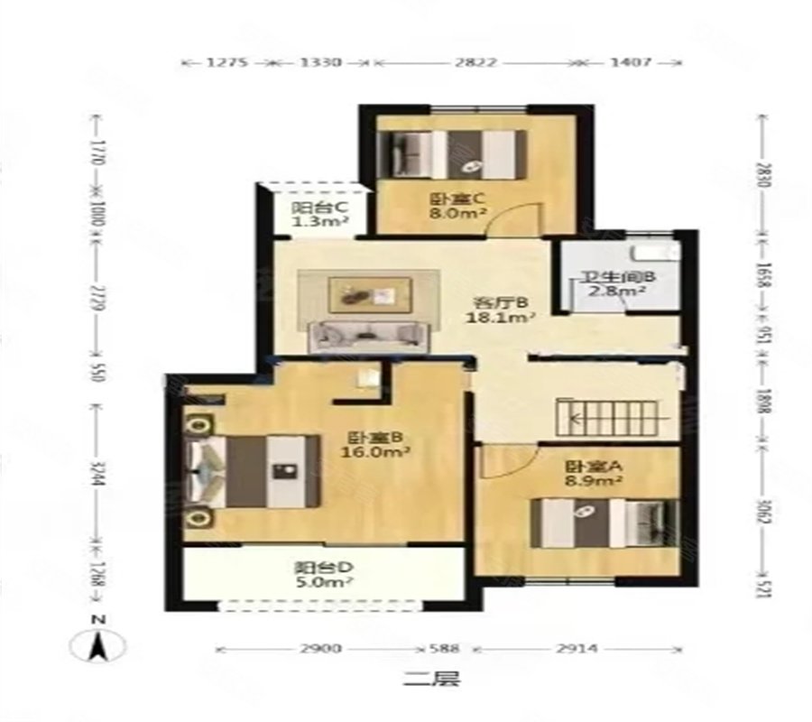 叠墅上叠三层出门地铁红星紫郡次新小区梁溪万达旁随时看