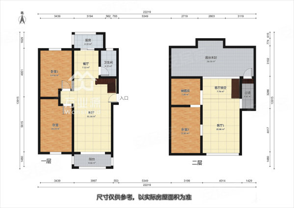 振业里2室2厅1卫102.26㎡南北70万