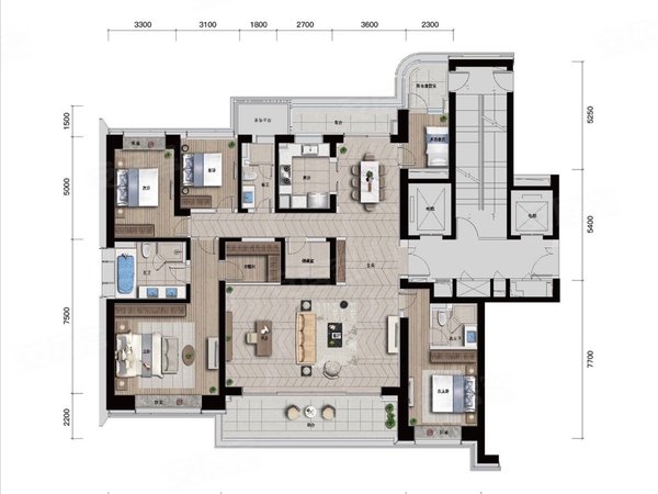 杭州滨江区政府时代滨江丹枫四季丹枫四季   横厅  金茂府 壹号院观品