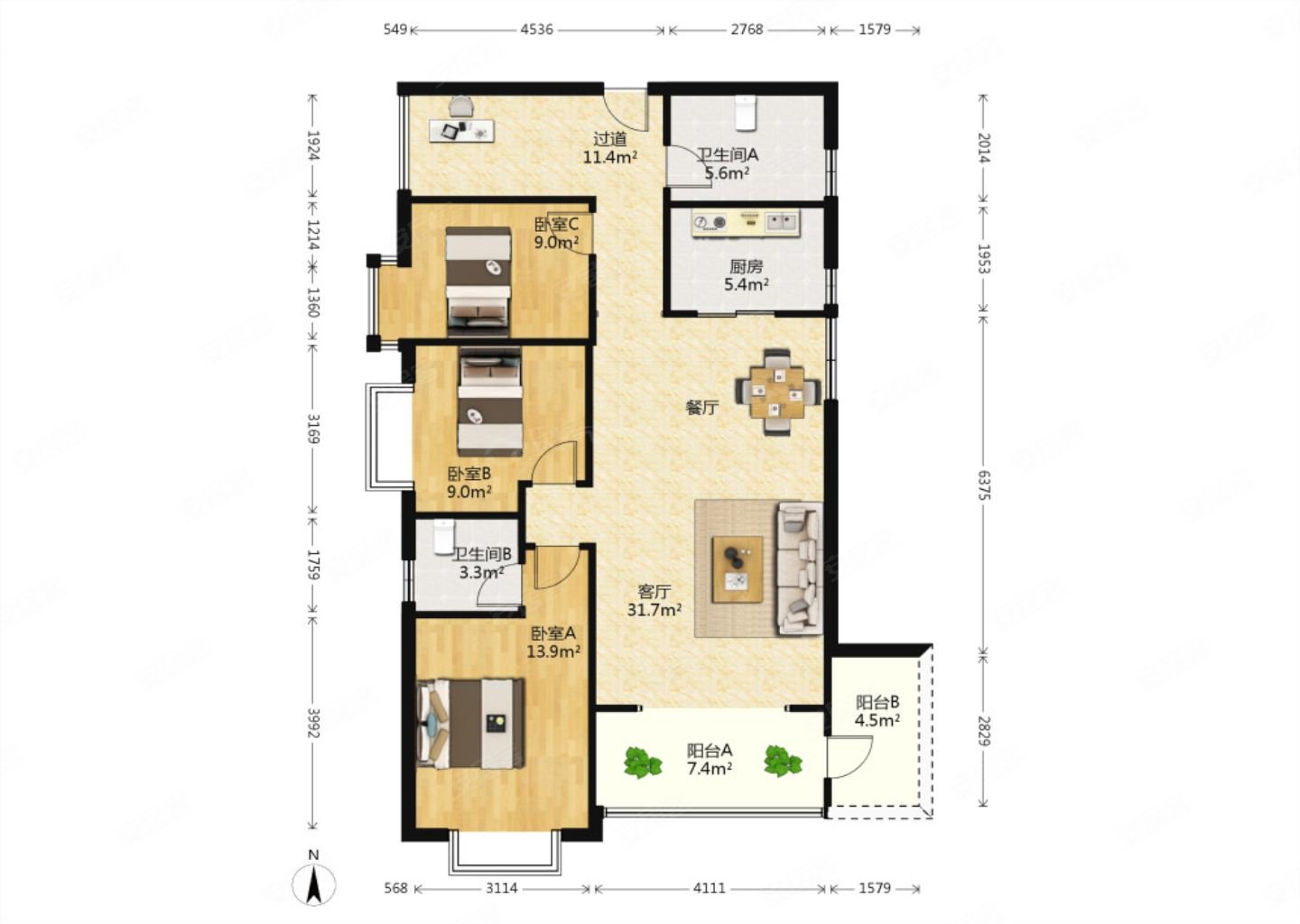 97平米-厦门安居客