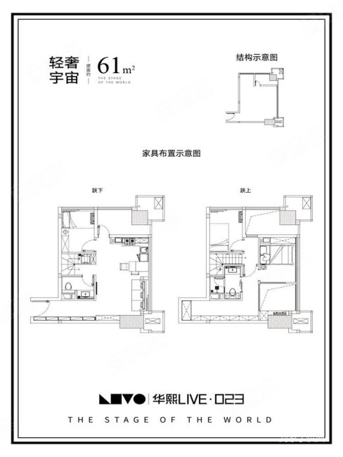 轻轨好房推荐,演唱会旁边,华熙live023(商住楼)二手房,60万,1室1厅,0