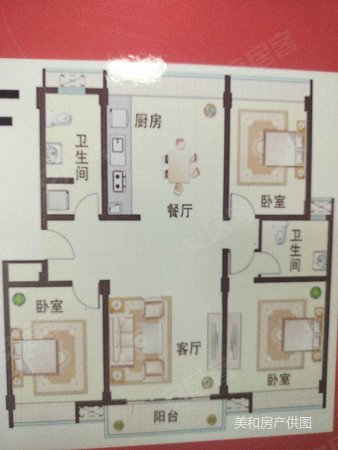 南山城市花园A区3室2厅2卫120㎡南北58万