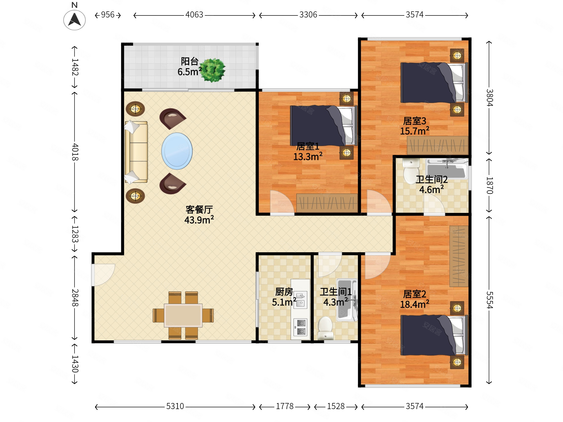 大爱城 业主原价116万现亏笨30万急售带装修 买来没住过