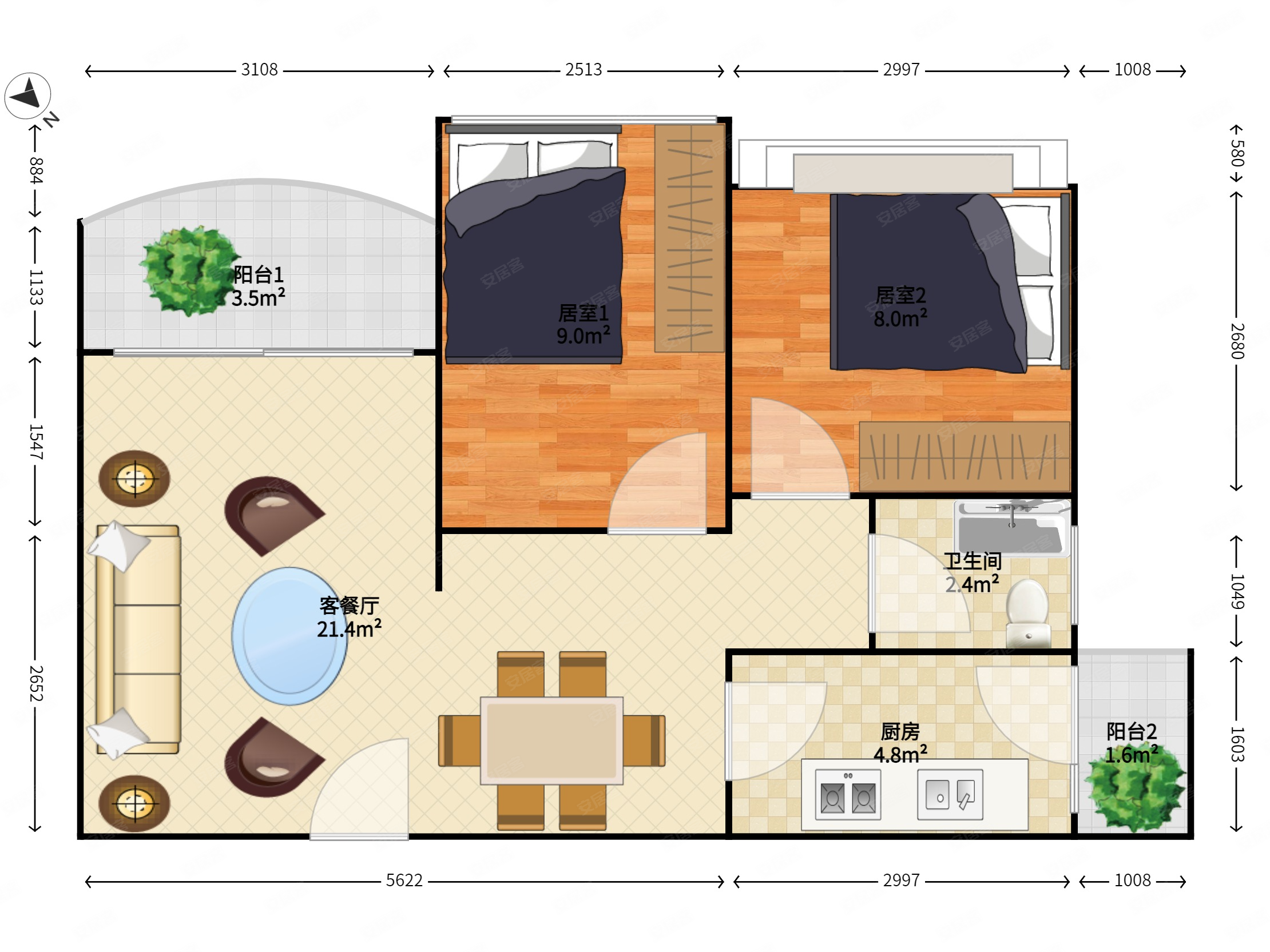近指导价急售新华中学旁香缇雅苑两房壹方城附近
