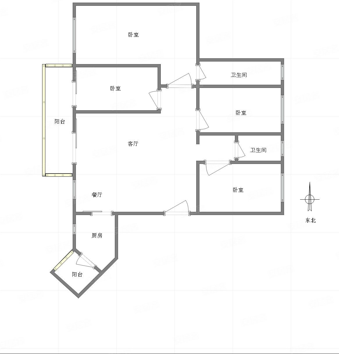 9米的阳台你们看了不心动嘛,长江著正看江大四房