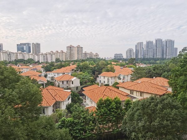 广州番禺万博锦绣香江布查特一期布查特大两房出租大阳台看别墅景观好