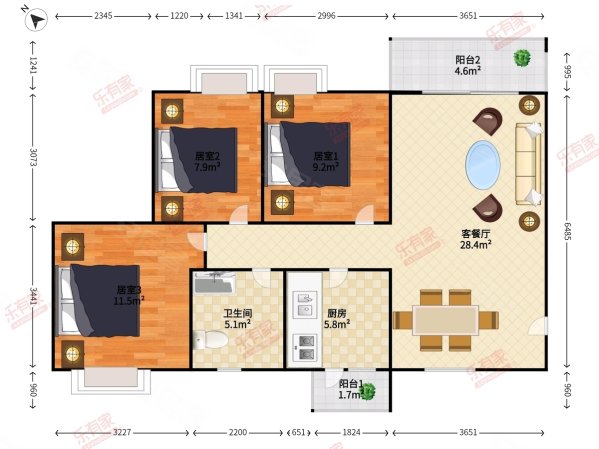 星河时代精装可拎包入住东南户型正规商品房商业配套齐全