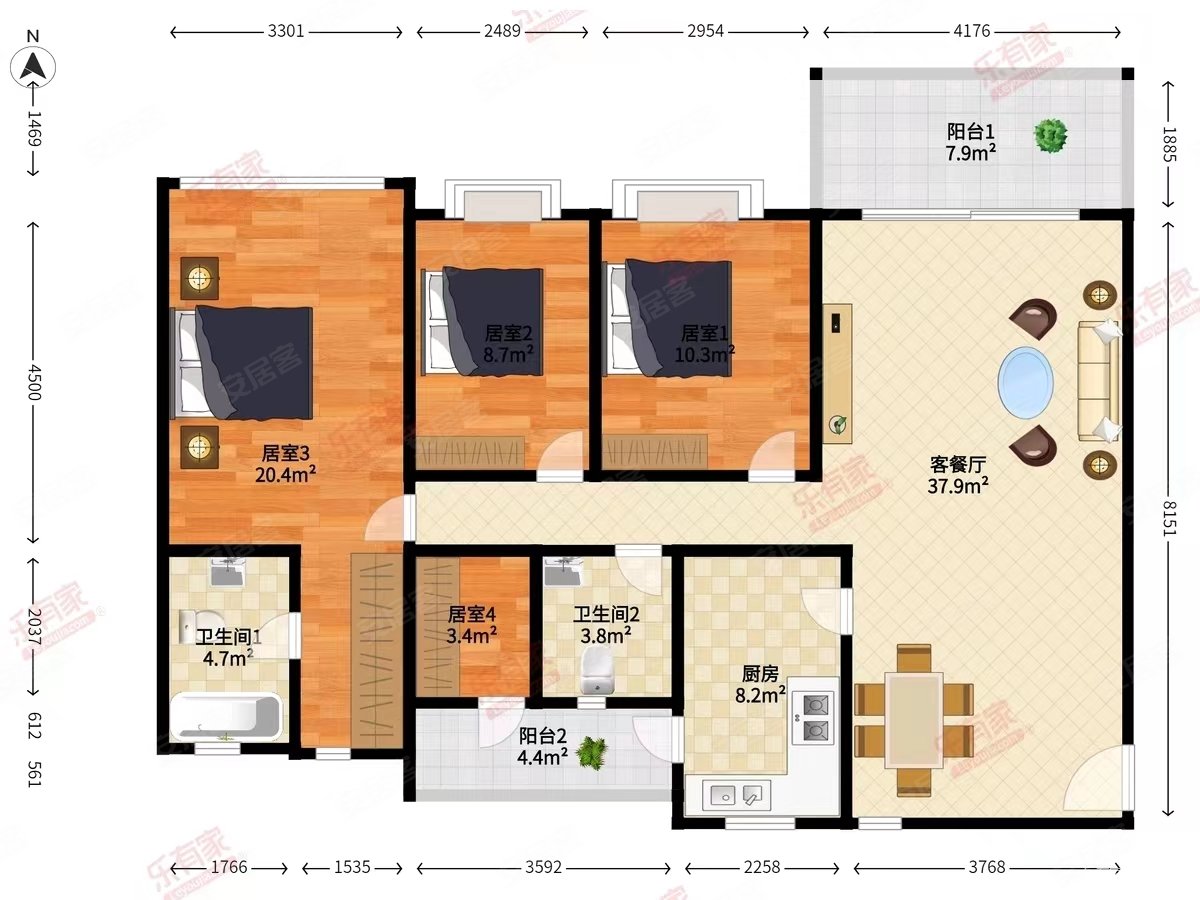 新春新楼市雅颂居3加1房安静看小区看房有钥匙