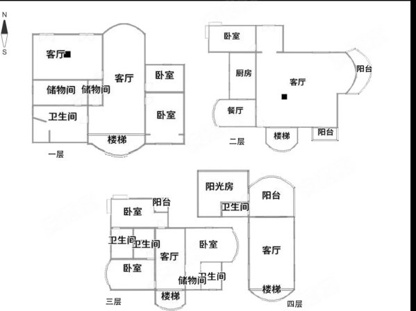 云顶别墅4室2厅2卫492㎡南北2450万