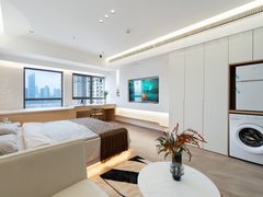 武汉武昌积玉桥30W豪装~现代科技奶油风~全屋定制智能家居家电~价格乱砍出租房源真实图片