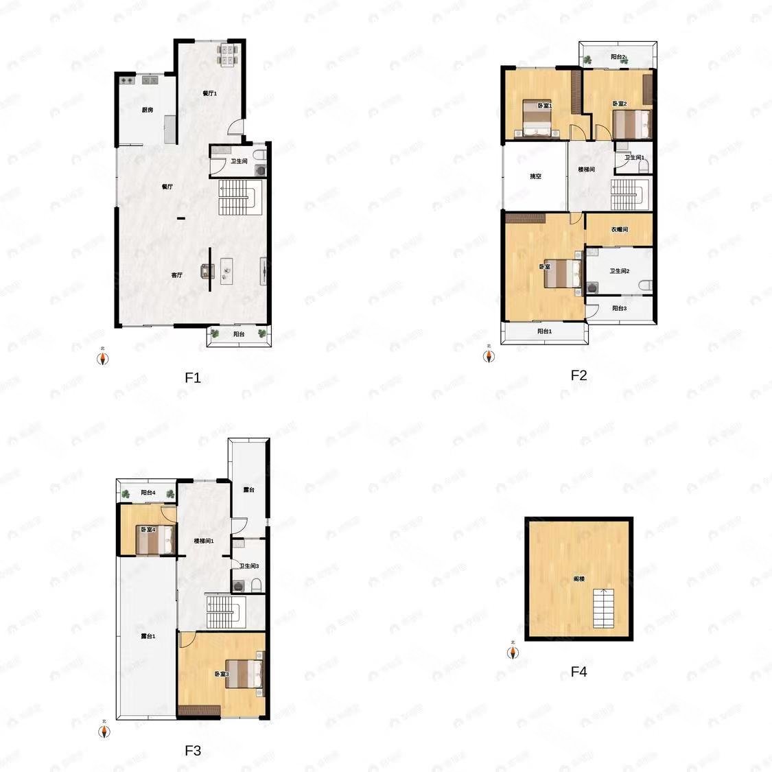 公园道1号1期5室3厅2卫230㎡南北625万