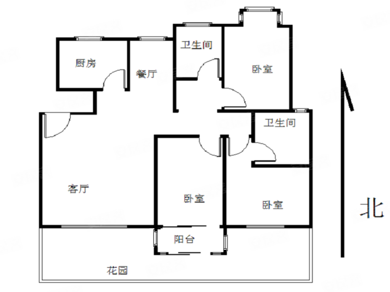朝南 满二 双卫格局 交通便利 临地铁 动静分离,仁恒翠竹园二手房,608