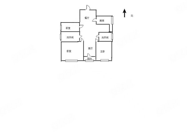 建业壹号城邦东区(郾城)3室2厅2卫120㎡南北76万