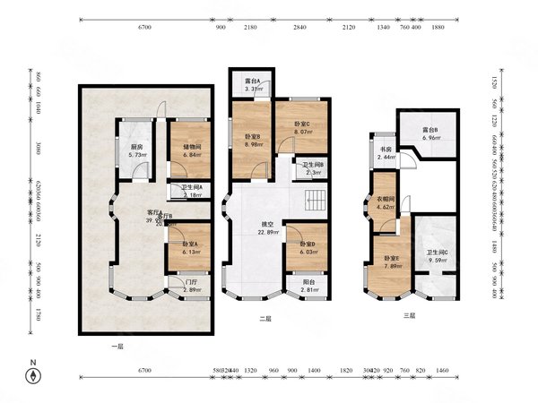 北京大兴亦庄一栋洋房亦庄一栋洋房7室2厅出租房源真实图片