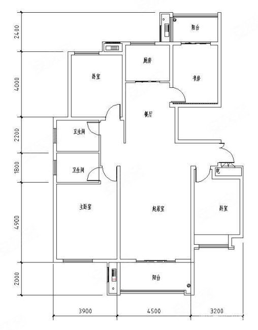 东方名郡小高层大平房四室精装修  拎包即住