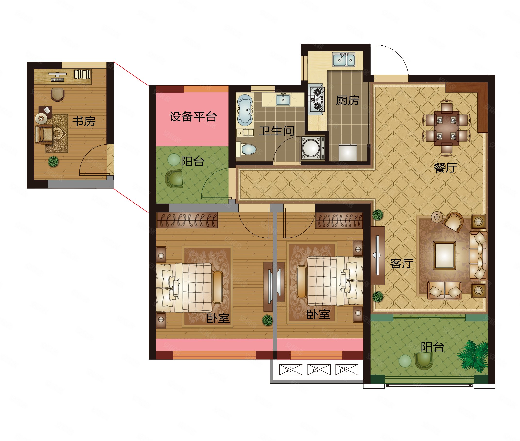人信城毛坯二房只要72万高层视野开阔诚心出售随时看房