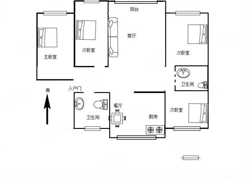 鸿城国际花园(别墅)5室4厅5卫900㎡南北1500万