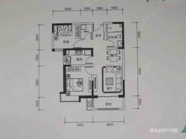 帛樾幸福小镇2室2厅1卫84㎡南79.5万