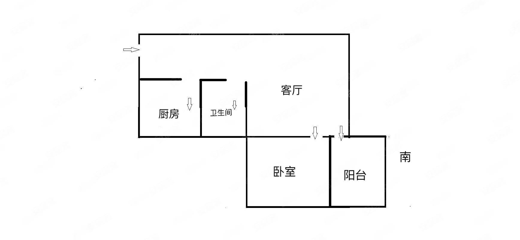 红岗花园城市旧改规划一房一厅朝南红本在手满五