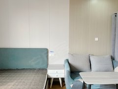 宁波海曙古林栎社站旁整租一室无隔断大床拎包入住适合商旅短租长租押一付一出租房源真实图片