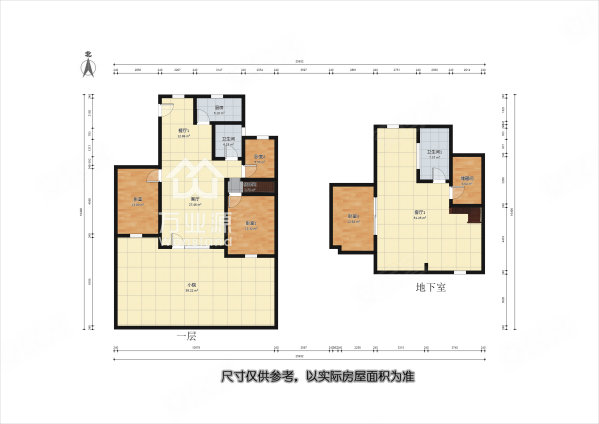 滨海星河荣御4室2厅1卫94㎡南北175万