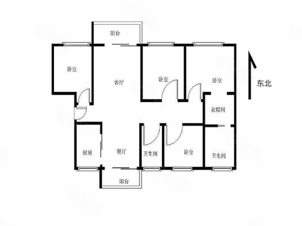 中信红树湾(南区)4室2厅2卫170.04㎡东北650万