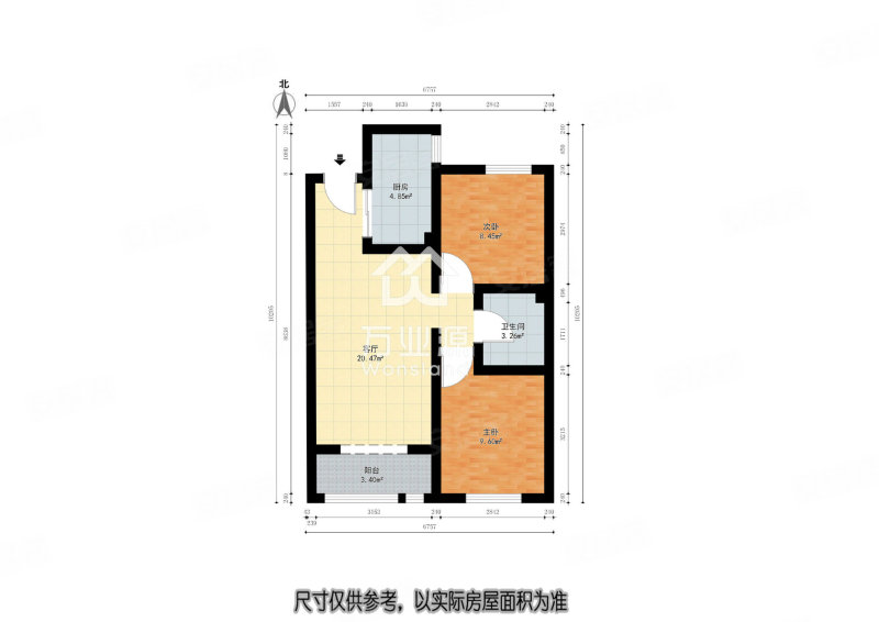 熙科柏悦山2室1厅1卫88㎡南45万