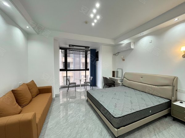 海宁海宁市区海洲城仕公寓皮革城商圈 地铁口 皮都公馆一室 民用电 配套齐全 拎包入住出租房源真实图片