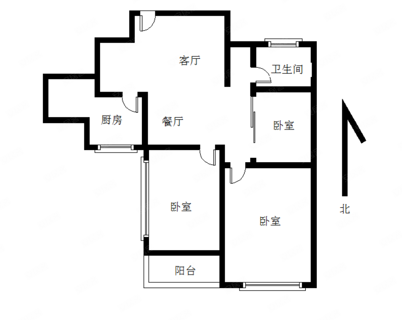 新华城仅一套朝南3房低总价电梯高层急售