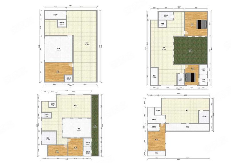 万科观贤别墅 独栋 四合院 实得600