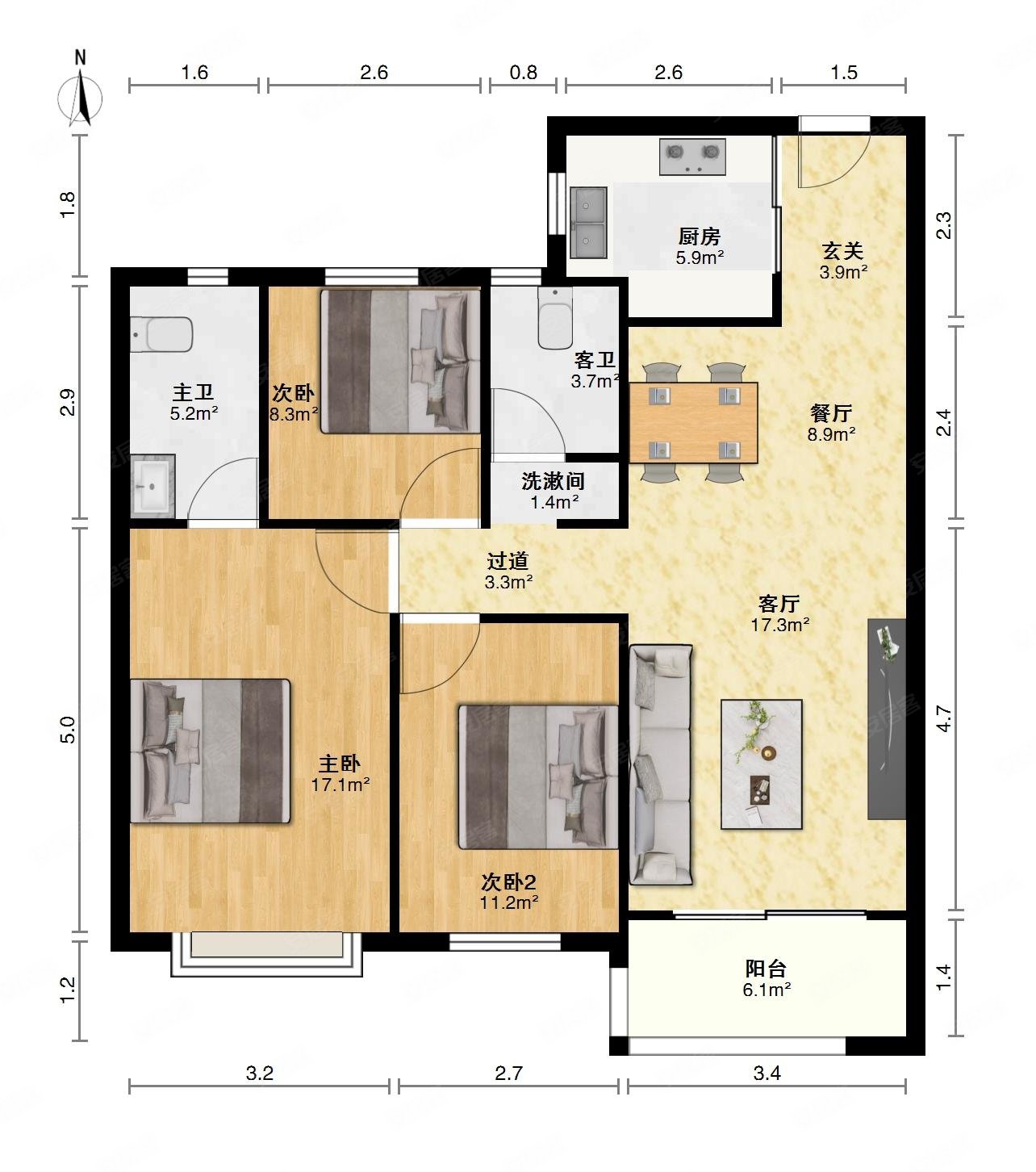 万科翡翠滨江三期品质小区中间楼层采光好