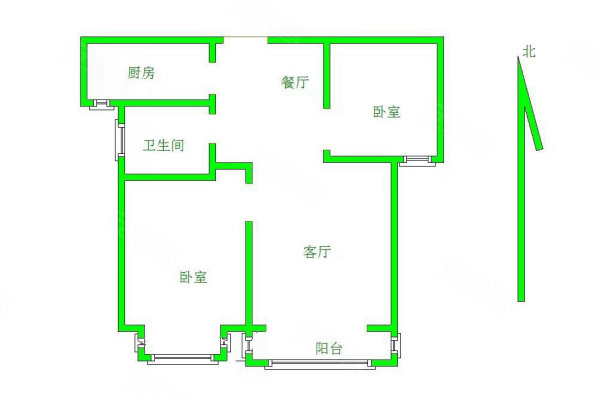 未来城(A区)2室2厅1卫87㎡南85.8万